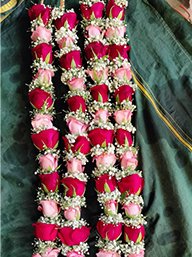star flowers red garland