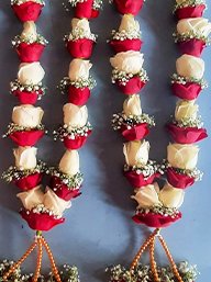 star flowers red garland5